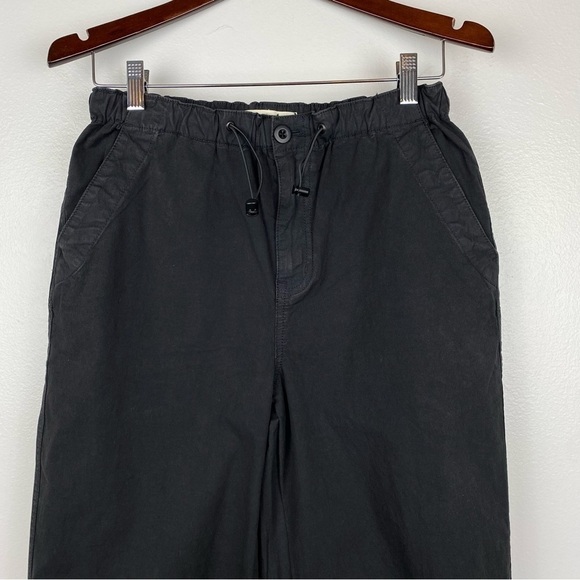 Madewell Cargo Parachute Pants Garment-Dyed Poplin Drawstring Black Size 24 NWT - Picture 5 of 11